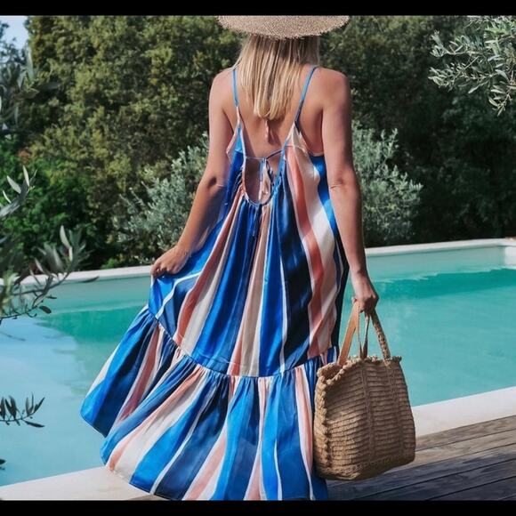 LEMLEM X H&M Striped Maxi Dress size medium - Picture 10 of 16